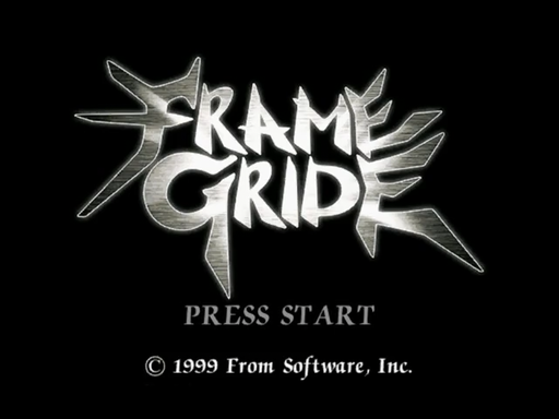 Frame Gride title screen for Sega Dreamcast